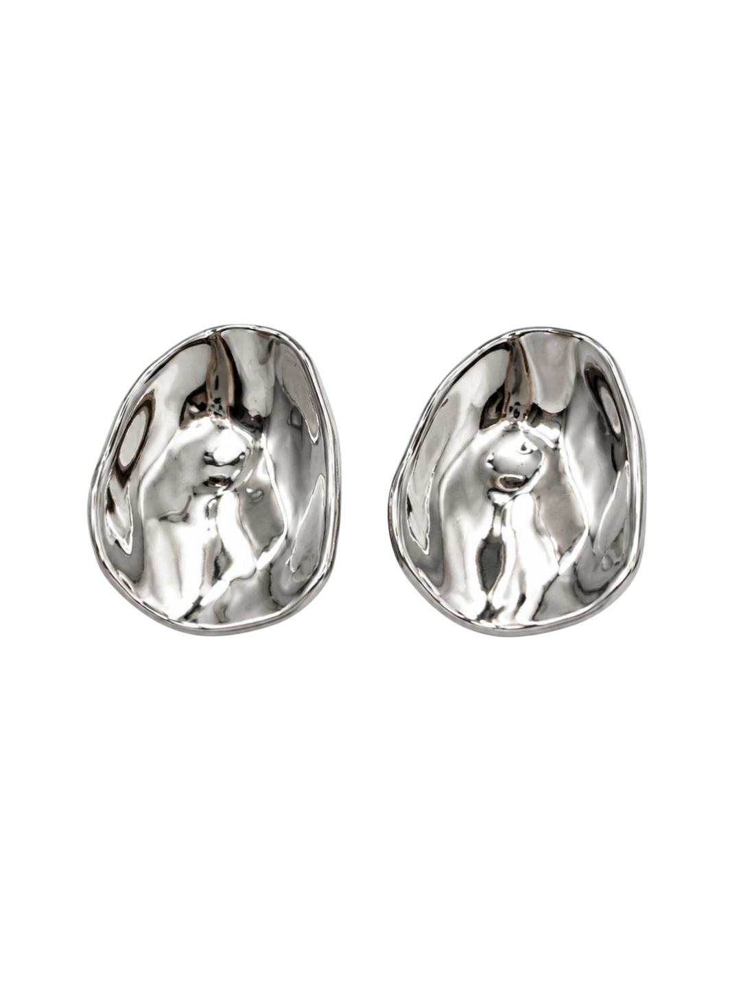 Molten Dome Stud Earrings