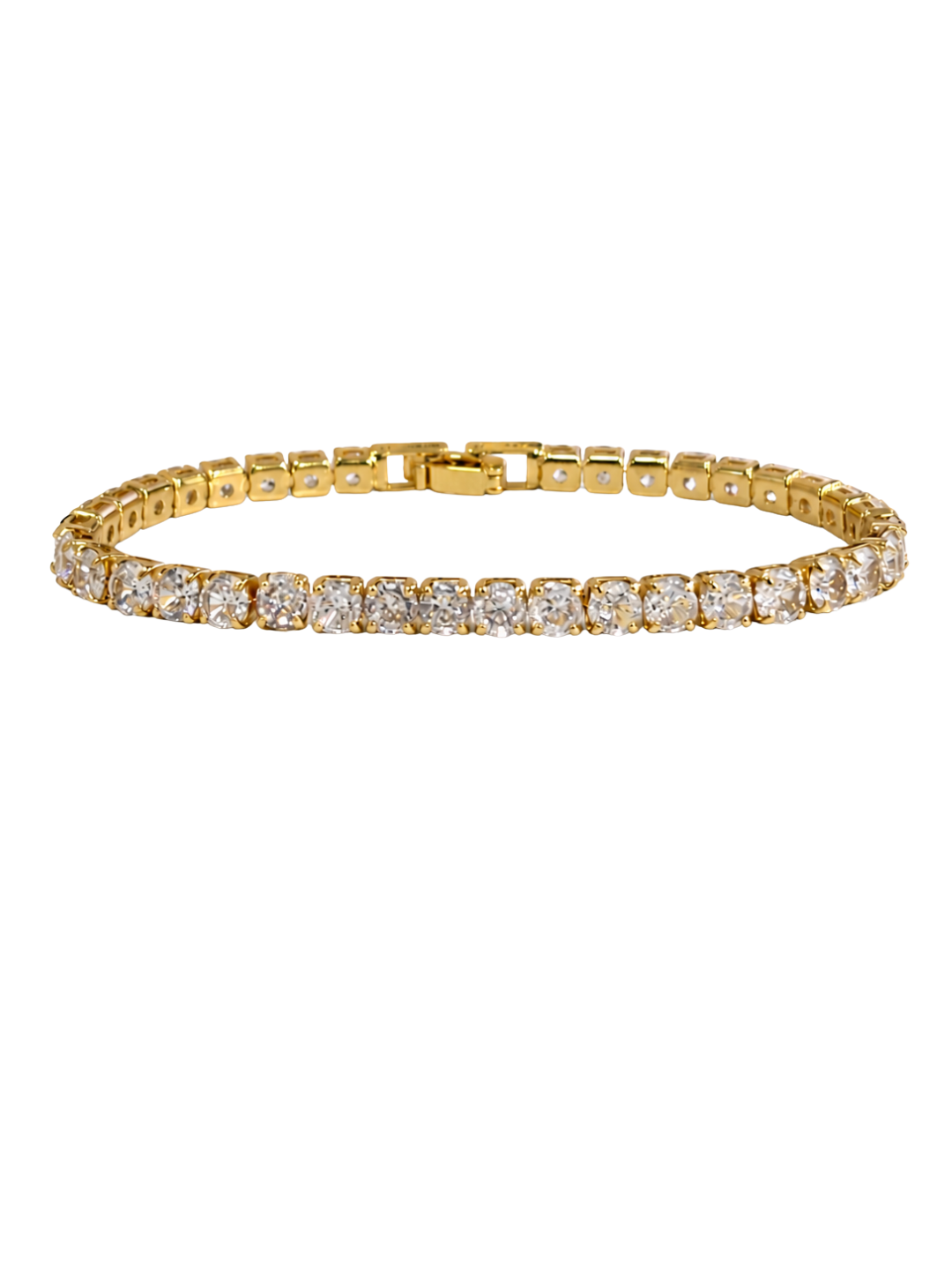 Gold Crystal Tennis Bracelet