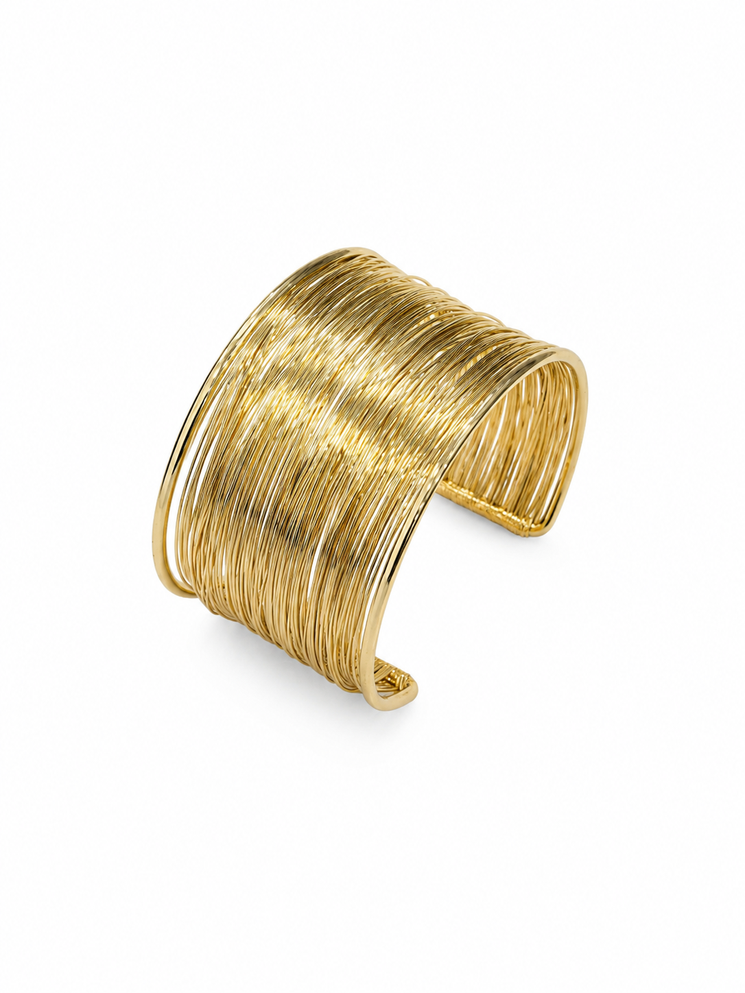 Gold Multi-Wire Cuff Bracelet