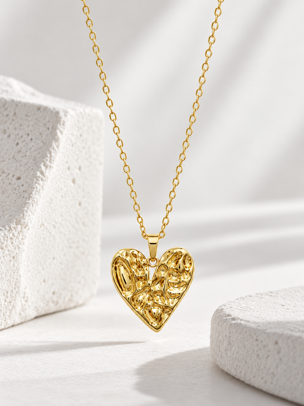 Sculpted Love Heart Necklace