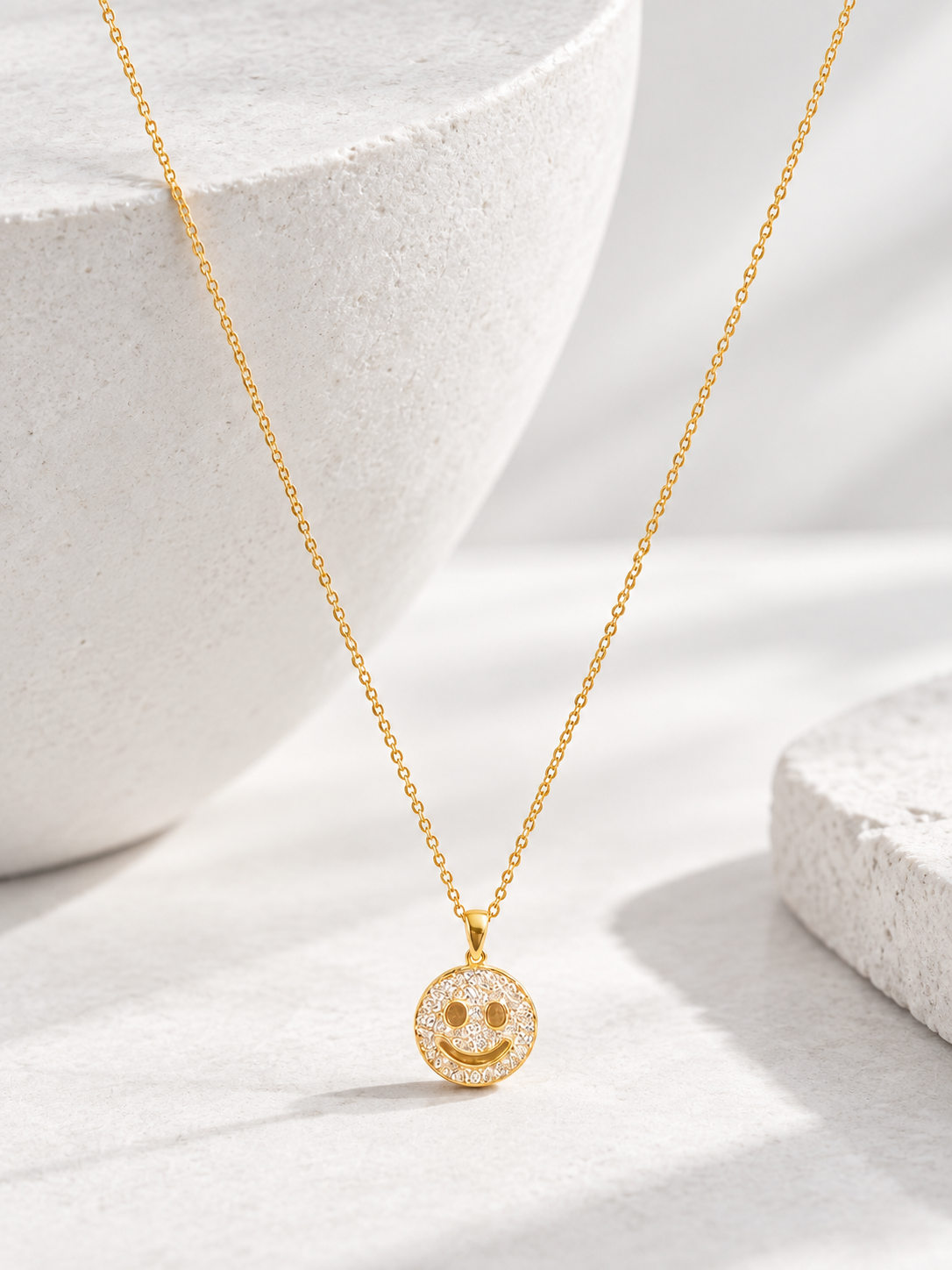 Smiley Face Pendant Necklace