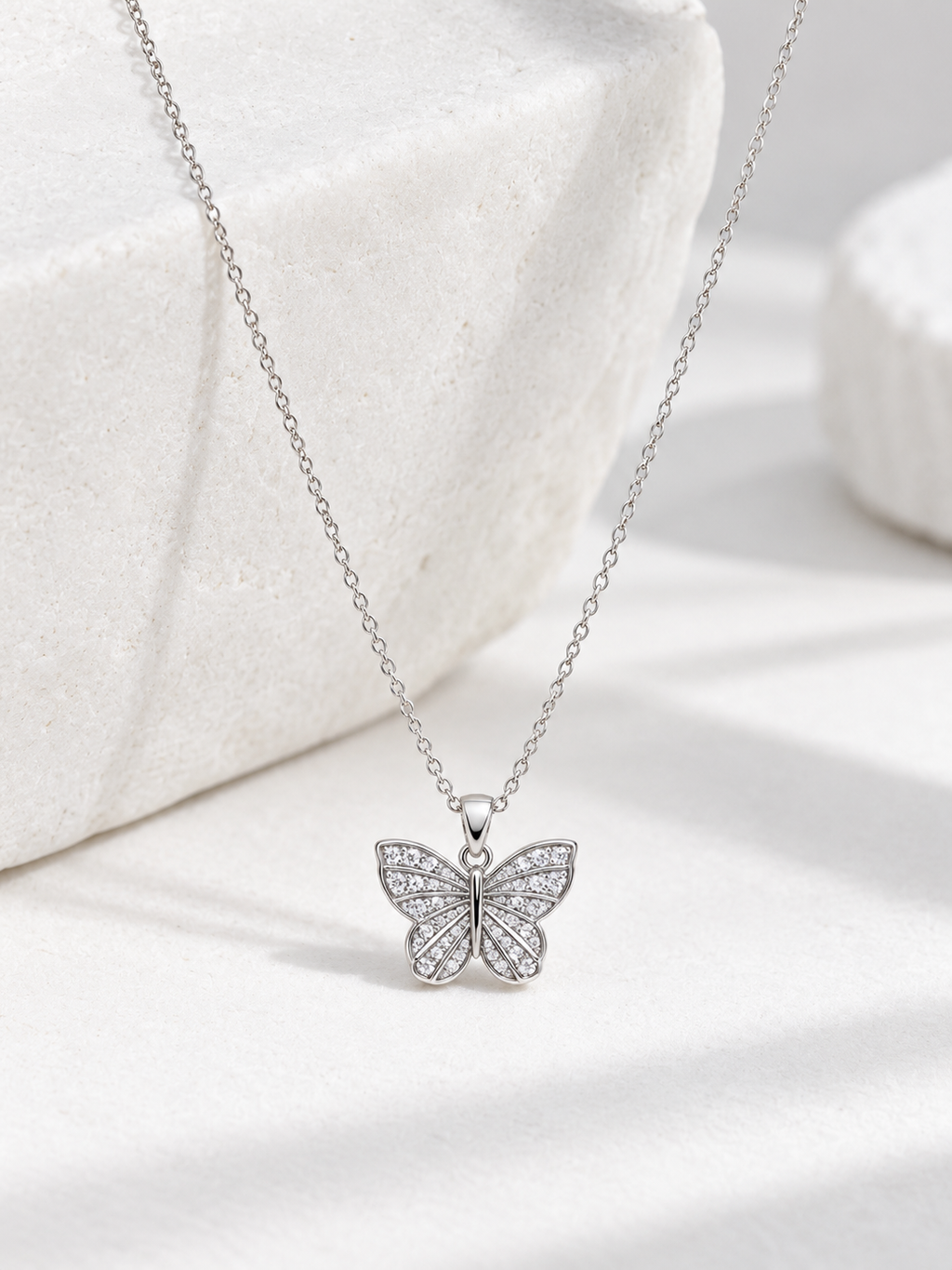 Crystal Butterfly Necklace