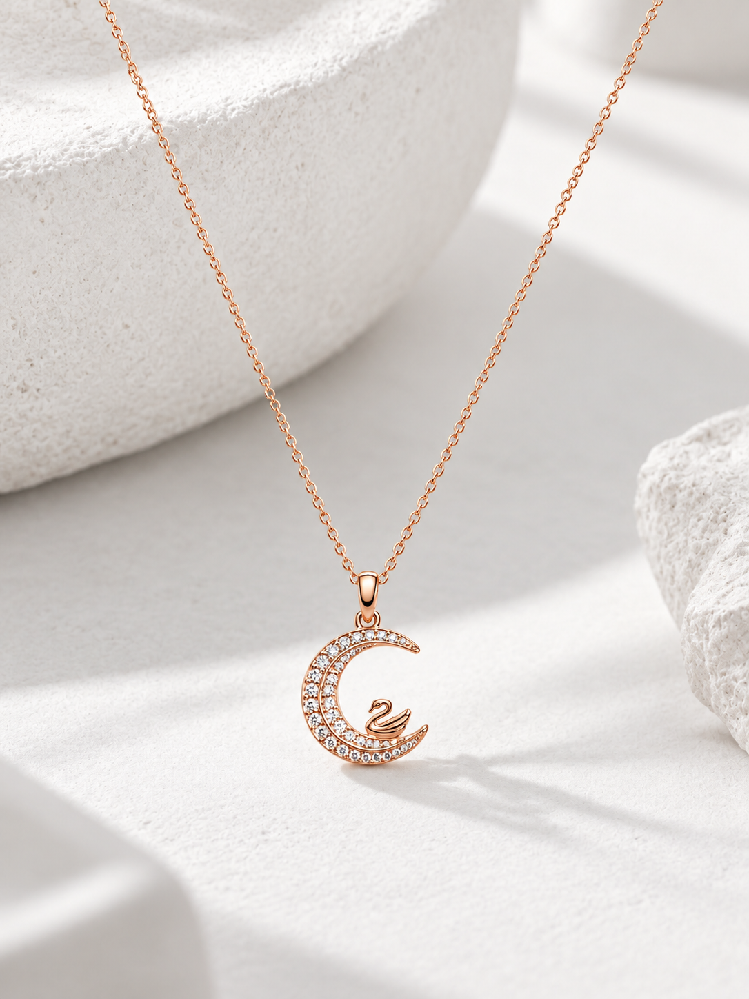 Swan Moon Necklace