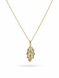 Gold Leaf Pendant Necklace