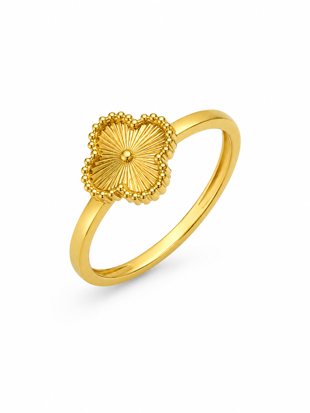 Solar Bloom Ring in 18K gold-plated 316L stainless steel