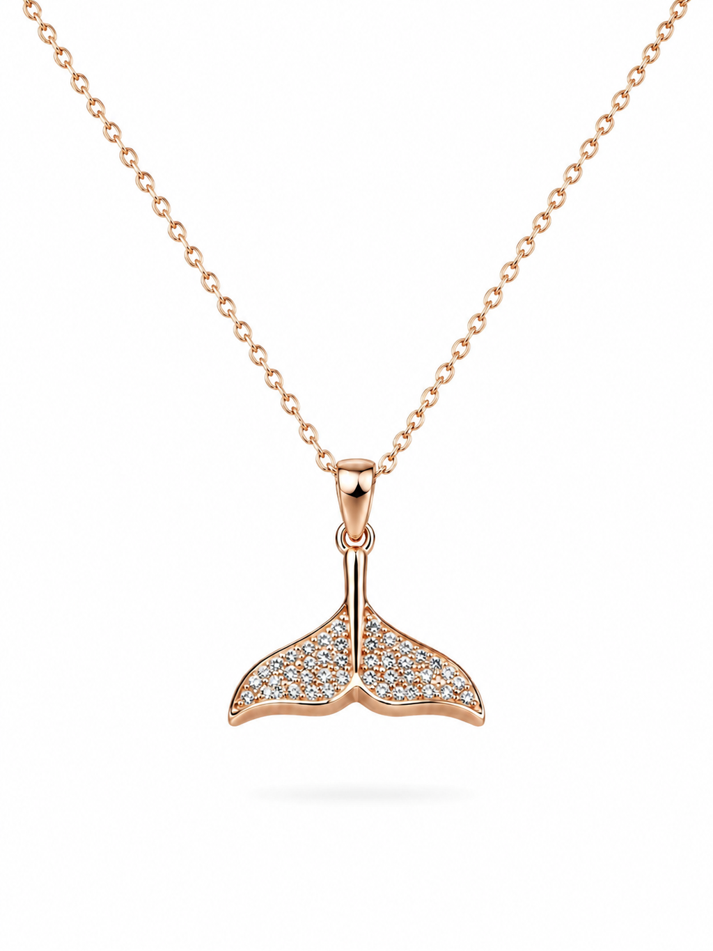 Mermaid Tail Necklace – Rose Gold