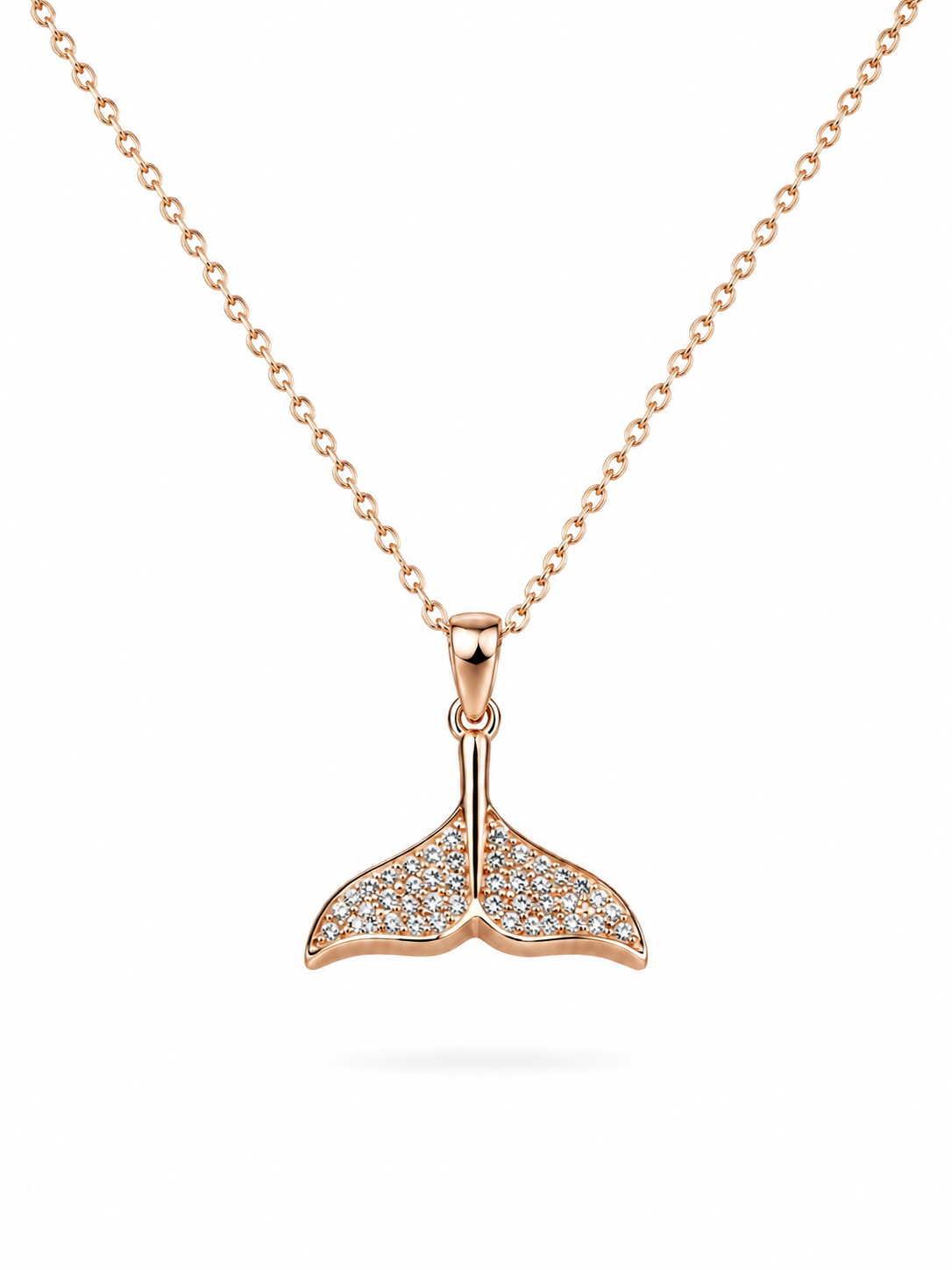 Mermaid Tail Necklace – Rose Gold