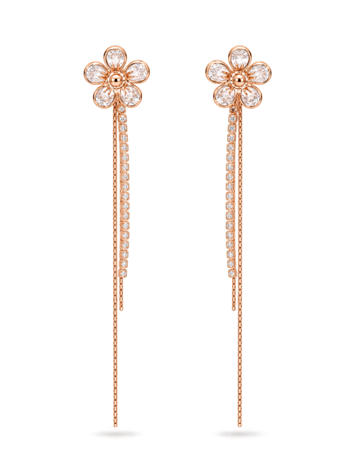 Bloom Fringe Drop Earrings - front view
