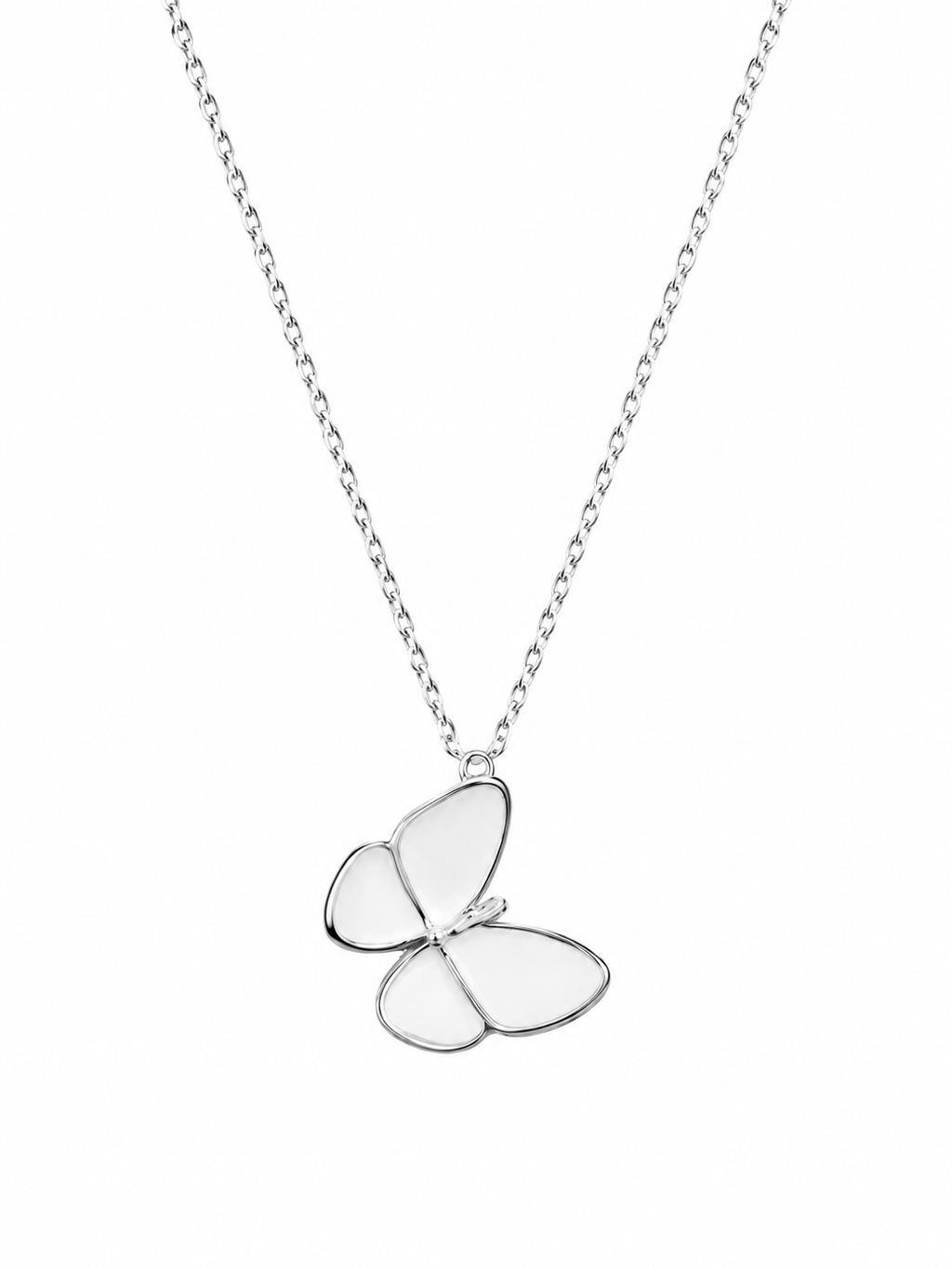 Butterfly Pendant Necklace - Front view