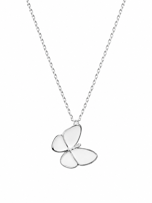 Butterfly Pendant Necklace - Front view