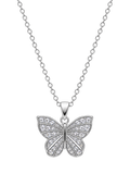 Crystal Butterfly Necklace - full view